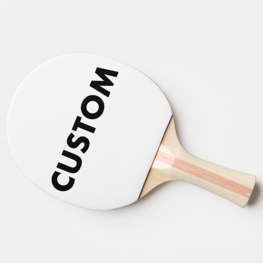 Aangepaste Gepersonaliseerde FULL PRINT Tafeltenni Tafeltennisbatje (Zijkant)