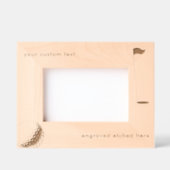 Aangepaste Gepersonaliseerde Gegraveerde Afbeeldin Gegraveerde Lijstjes (Voorkant)