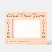 Aangepaste gepersonaliseerde gegraveerde houten fo gegraveerde lijstjes (Voorkant)