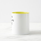 Aangepaste gepersonaliseerde Gele Combinatie Mok 1 (Midden)
