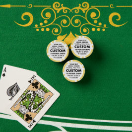 Aangepaste gepersonaliseerde GELE Poker Chips (10)