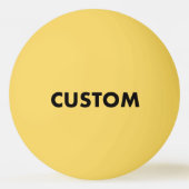 Aangepaste Gepersonaliseerde Gele Tafeltennis Pingpongbal (Voorkant)