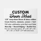 Aangepaste Gepersonaliseerde Gemakkelijke Schone D Deurmat (Voorkant)