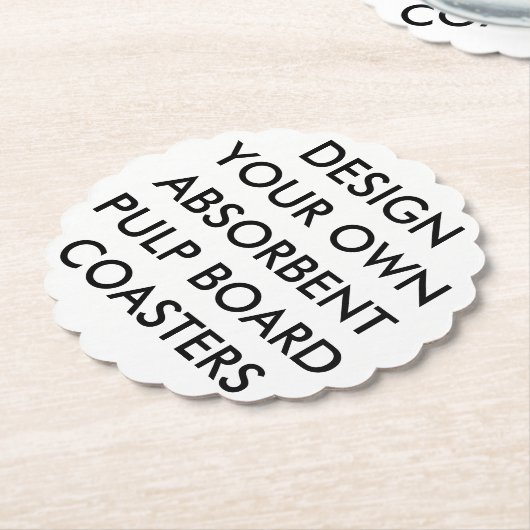 Aangepaste gepersonaliseerde gescand absorberende  kartonnen onderzetters (Gekanteld)