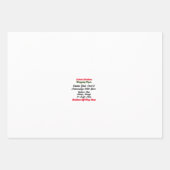 Aangepaste gepersonaliseerde geschenkverpakking, a inpakpapier vel (Voorkant 2)