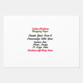 Aangepaste gepersonaliseerde geschenkverpakking, a inpakpapier vel (Voorkant)