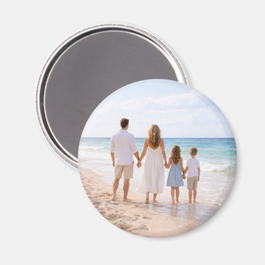 Aangepaste gepersonaliseerde gezinsfoto magneet (Voorkant / Achterkant)