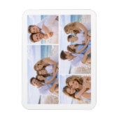 Aangepaste gepersonaliseerde gezinsfoto magneet (Verticaal)
