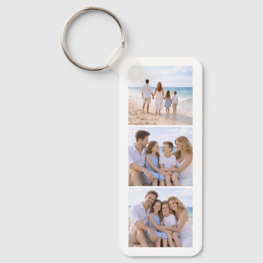 Aangepaste gepersonaliseerde gezinsfoto sleutelhanger (Voorkant)