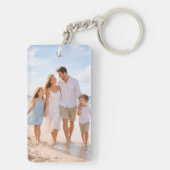 Aangepaste gepersonaliseerde gezinsfoto sleutelhanger (achterkant)