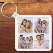 Aangepaste gepersonaliseerde gezinsfoto sleutelhanger (Voorkant)