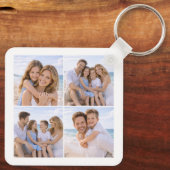 Aangepaste gepersonaliseerde gezinsfoto sleutelhanger (Achterkant)