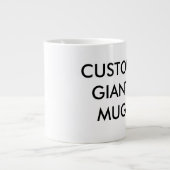 Aangepaste gepersonaliseerde Giant Mok Blank Sjabl (Voorkant)