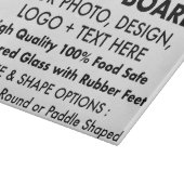 Aangepaste Gepersonaliseerde Glas Snijplank 11 "x  (Hoek)