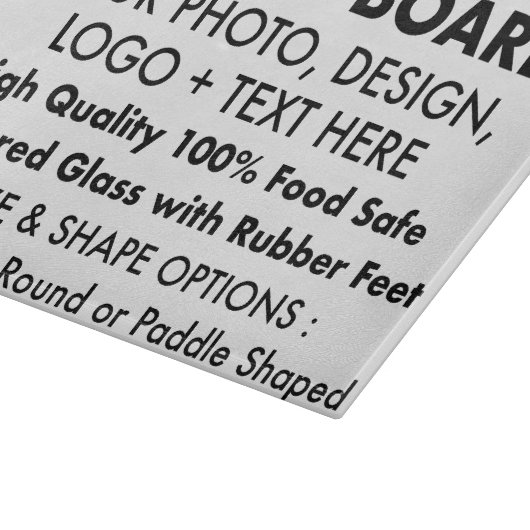 Aangepaste Gepersonaliseerde Glas Snijplank 11 "x  (Hoek)