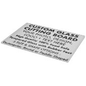 Aangepaste Gepersonaliseerde Glas Snijplank 11 "x  (Hoek)