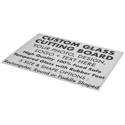 Aangepaste Gepersonaliseerde Glas Snijplank 11 "x  (Hoek)