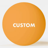 Aangepaste Gepersonaliseerde GLOW DONKERGELE Tafel Pingpongbal (Voorkant)