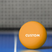Aangepaste Gepersonaliseerde GLOW DONKERGELE Tafel Pingpongbal (Net)
