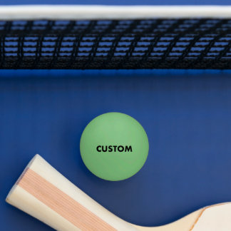 Aangepaste Gepersonaliseerde GLOW DONKERGROENE Taf Pingpongbal