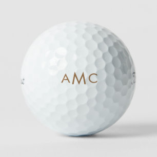 Aangepaste gepersonaliseerde Gold Monogram Titleis Golfballen