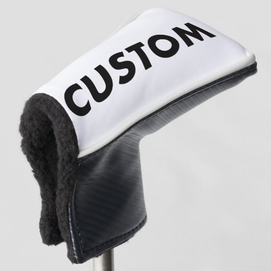 Aangepaste Gepersonaliseerde Golf Club Hoofd Putte Golfheadcover (3/4 voorkant)