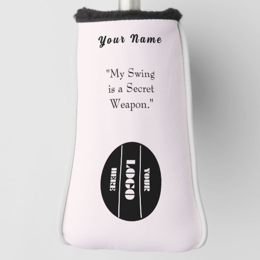 Aangepaste Gepersonaliseerde Golf Head Hoesje Golfheadcover (Draai 90)