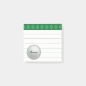 Aangepaste gepersonaliseerde Golf Post Het Notitie Post-it® Notes (Voorkant)