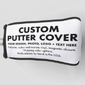 Aangepaste Gepersonaliseerde Golf Putter Club Hoof Golfheadcover (Voorkant)