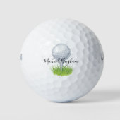 Aangepaste gepersonaliseerde golfbal met naam golfballen (Voorkant)
