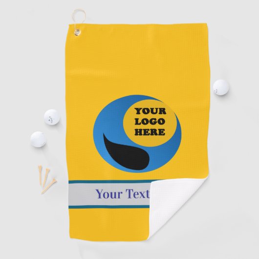 Aangepaste gepersonaliseerde golfhanddoek met Logo (Insitu)
