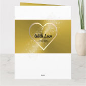 Aangepaste gepersonaliseerde gouden 50e verjaardag kaart (Achterkant)