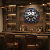 Aangepaste gepersonaliseerde grappige glimlachende dartbord