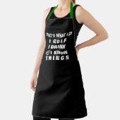 Aangepaste gepersonaliseerde Grappige Mannen Golfe Schort (Insitu)