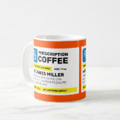 Aangepaste gepersonaliseerde grappige recept koffi koffiemok (Voorkant links)