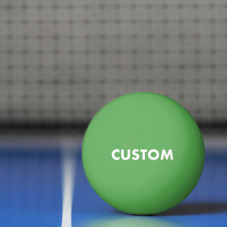 Aangepaste Gepersonaliseerde GROENE Tafel Tennis Pingpongbal
