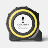 Aangepaste gepersonaliseerde Groomsman Gift Weddin Rolmaat (Voorkant)