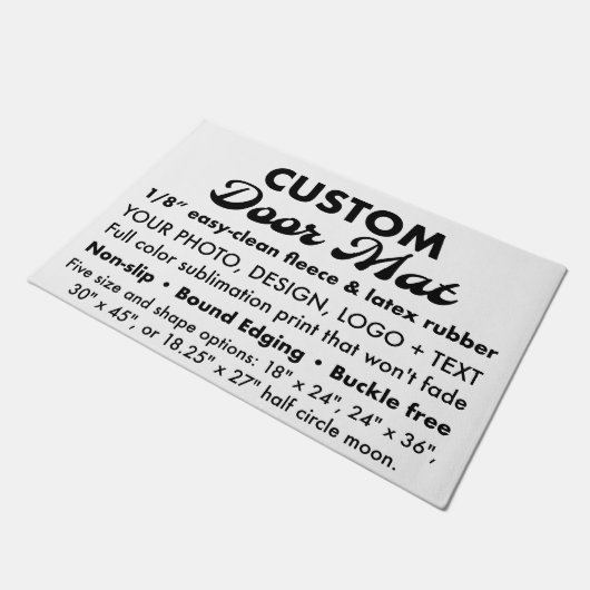 Aangepaste Gepersonaliseerde Grote Deurmat 24 "x 3 (Schuin)