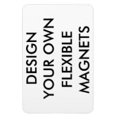 Aangepaste gepersonaliseerde grote flexibele koelk magneet (Verticaal)