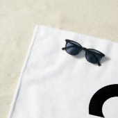 Aangepaste Gepersonaliseerde Grote Strandhanddoek Strandlaken (In situ)