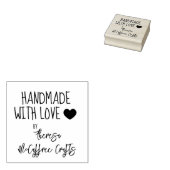 Aangepaste gepersonaliseerde handgemaakt met liefd rubberstempel (Gestempeld)