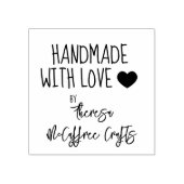 Aangepaste gepersonaliseerde handgemaakt met liefd rubberstempel (Afrduk)