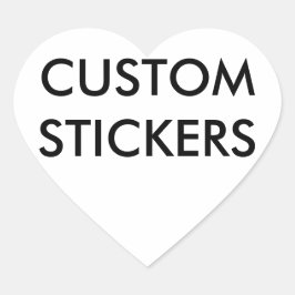 Aangepaste gepersonaliseerde hart Stickers Blank S