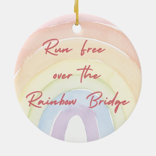 Aangepaste gepersonaliseerde herdenking kat hond f keramisch ornament (Achterkant)