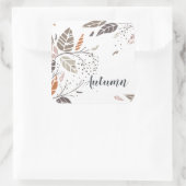 Aangepaste gepersonaliseerde herfstbladeren | Stic Vierkante Sticker (Tas)