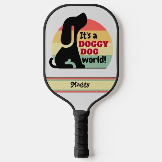 Aangepaste Gepersonaliseerde Honden Pickleball Paddle (Voorkant)