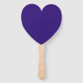 Aangepaste gepersonaliseerde INDIGO HEART WEDDING Handwaaier (Achterkant)