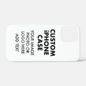 Aangepaste gepersonaliseerde iPHONE 12 MINI BARELY Case-Mate iPhone Case (Achterkant (horizontaal))