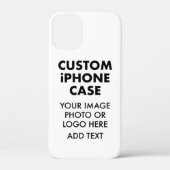 Aangepaste gepersonaliseerde iPHONE 12 MINI BARELY Case-Mate iPhone Case (Achterkant)