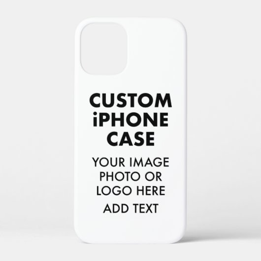 Aangepaste gepersonaliseerde iPHONE 12 MINI BARELY Case-Mate iPhone Case (Achterkant)